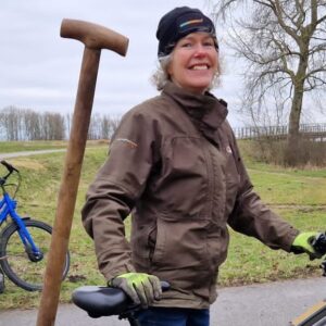 foto met fiets in Geestmerambacht